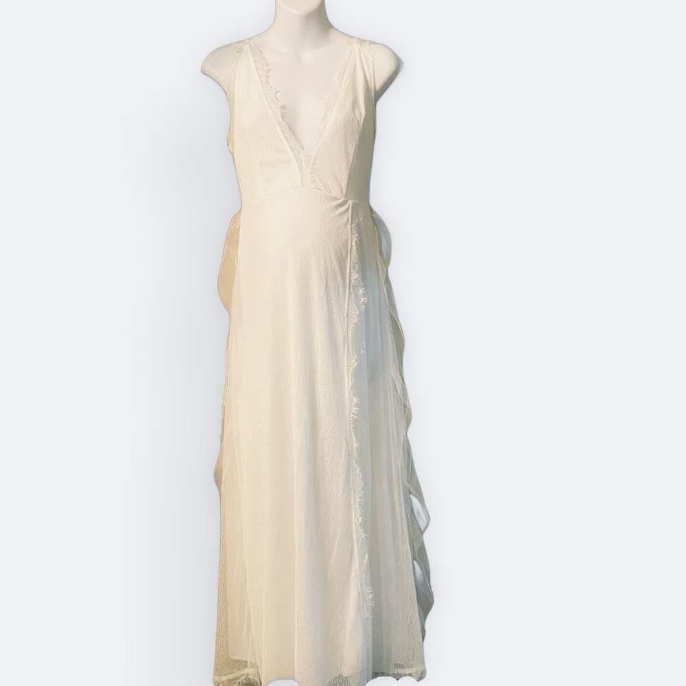 White formal dress